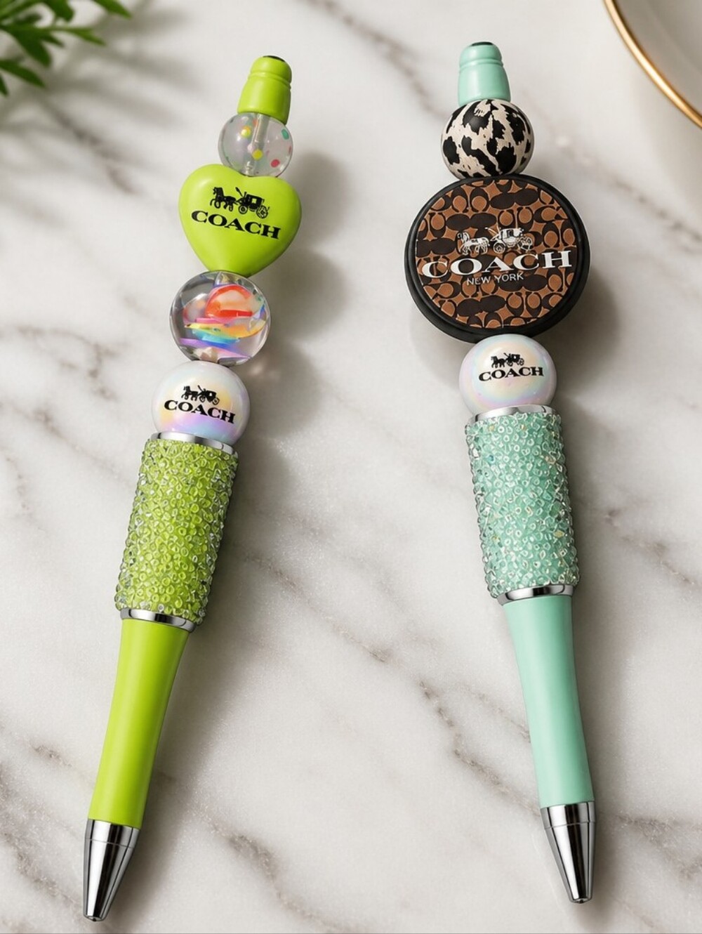 Handcrafted Beaded Pens X2